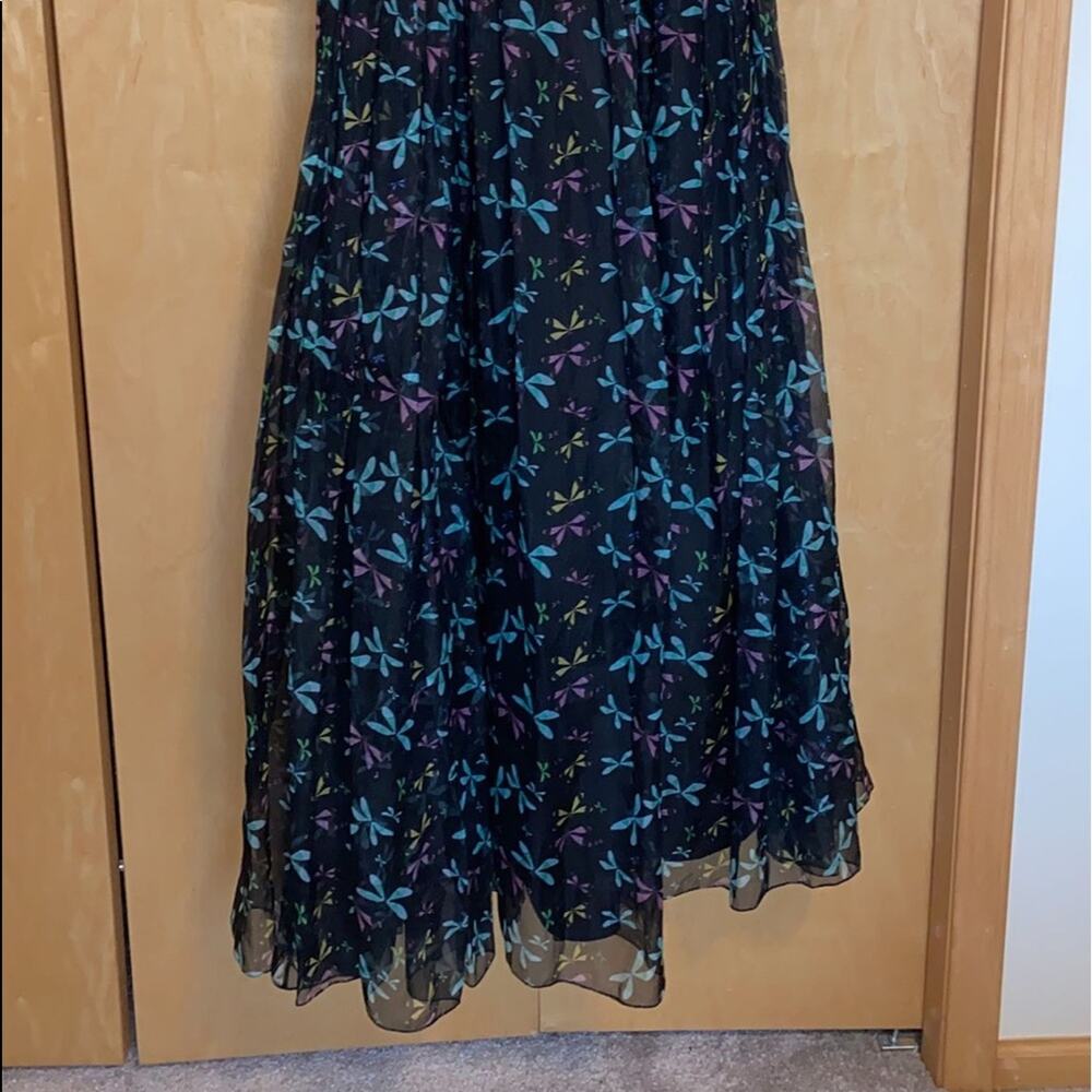 ROCHAS Strapless long dress - dragon fly pattern - Picture 9 of 16
